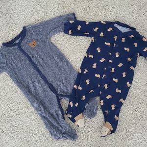 Bundle of 2 Footies 0-3 months